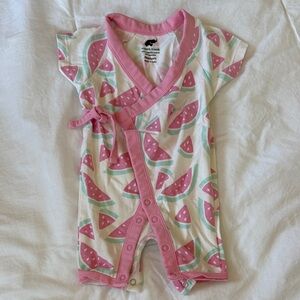 Monica & Andy - Pink Watermelon Print Kids One Piece